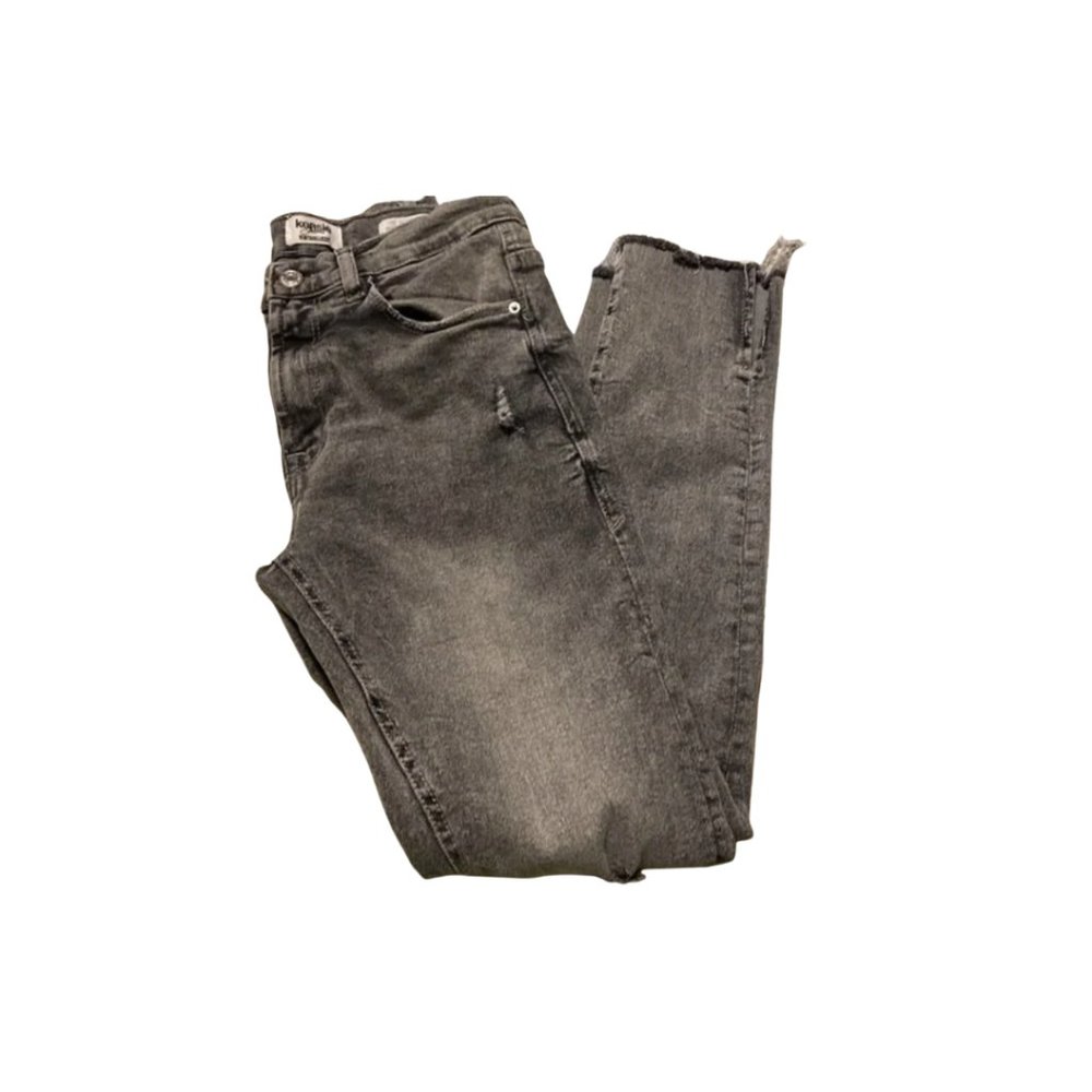 Kensie Jeans Vintage Luxe Stone Wash Black High Rise Skinny Size 4/27